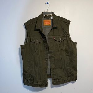 XXL Levi’s Green Denim/Jean Vest